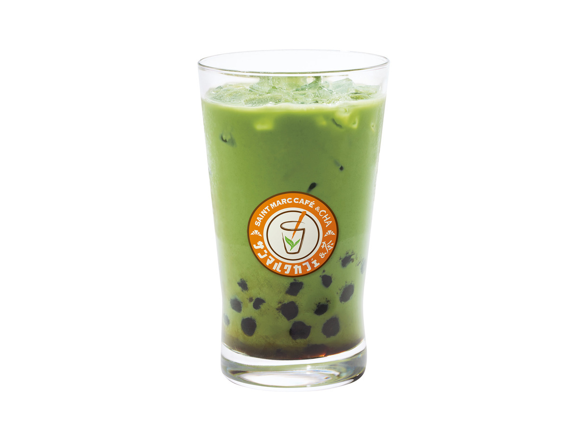 黒糖タピオカ抹茶ラテ