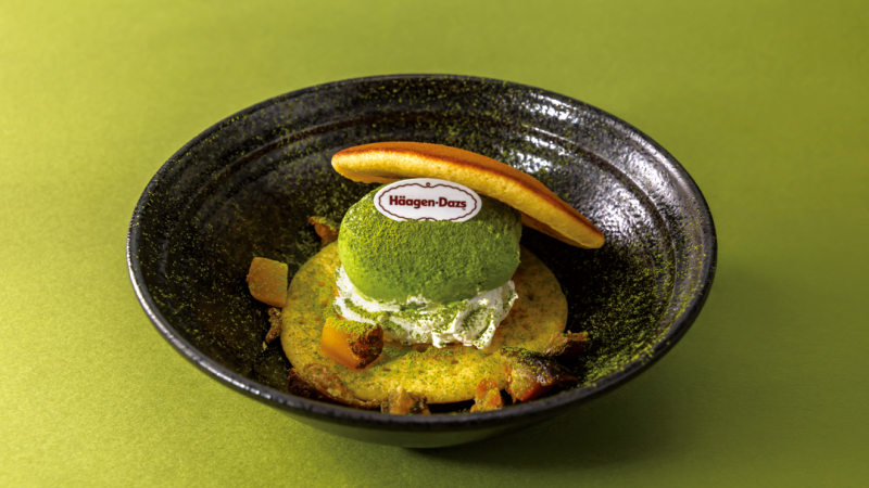 ハーゲンダッツ グリーンティーと渋皮栗のクリーム鎌ドラ